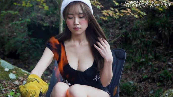 サイバージャパンダンサーズHARUKAの焚火の作業用動画3